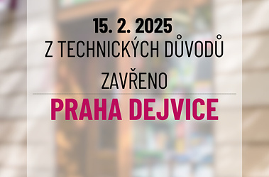 A dejvickai fiók szombaton átmenetileg zárva lesz