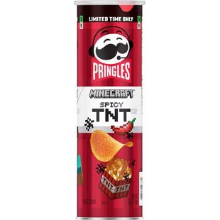 Pringles Minecraft pálivé chipsy s příchutí chilli papriček 156 g