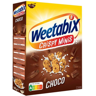 Weetabix Minis pšeničné cereálie s kousky čokolády 500 g