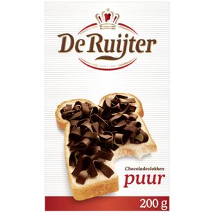 De Ruijter cukrové vločky z hořké čokolády 200 g