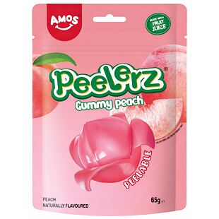 Amos Peelerz želé bonbóny s příchutí broskve 65 g