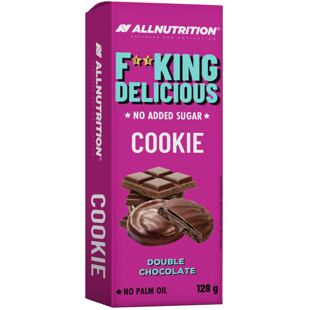 F**KING Delicious kakaós keksz csokoládé töltelékkel és csokoládé bevonattal 128 g