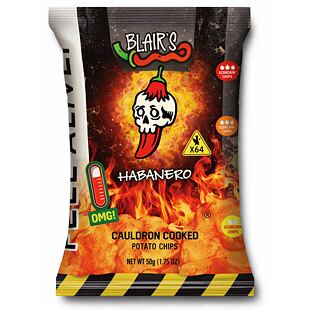 Blair's bramborové chipsy s příchutí pálivých papriček Habanero 50 g