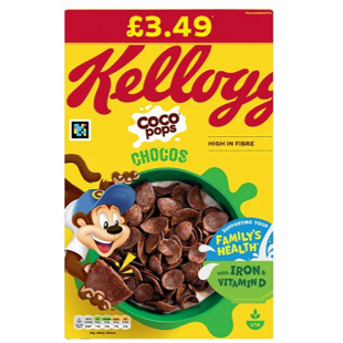 Kellogg's Coco Pops kakaové pšeničné cereálie 430 g PM