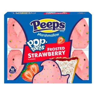 Peeps marshmallows ve tvaru kuřátek s příchutí jahodových Pop Tarts 42 g