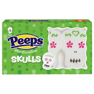 Peeps marshmallows ve tvaru lebky 43 g