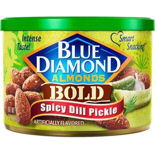 Blue Diamond pálivé mandle s příchutí nakládané okurky a kopru 170 g