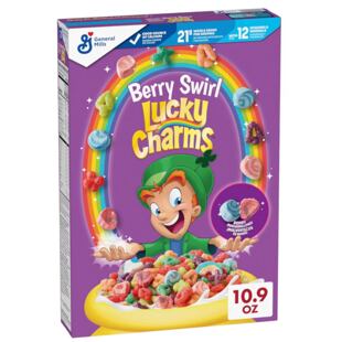 Lucky Charms cereálie s kousky marshmallows s příchutí lesního ovoce 309 g