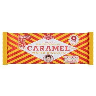 Tunnock's sušenky s příchutí karamelu s polevou z mléčné čokolády 8 x 30 g