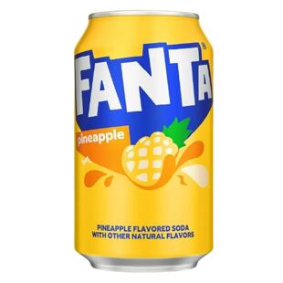 Fanta sycený nápoj s příchutí ananasu 355 ml