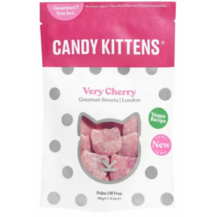 Candy Kittens žvýkací bonbonky s třešňovou příchutí 140 g