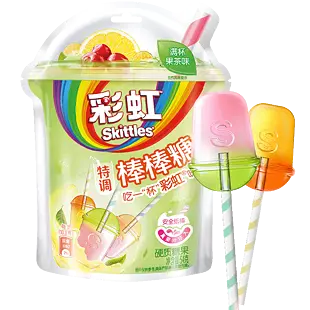 Skittles Asia lízátka s příchutí bubble tea 54 g