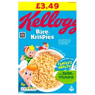 Kellogg's Rice Krispies rýžové cereálie 430 g PM