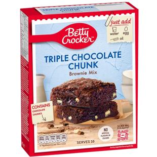 Betty Crocker směs na přípravu brownies se třemi druhy čokolád 415 g