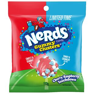 Nerds Clusters NFL Cherry Raspberry Touchdown 113 g