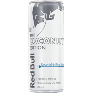 Red Bull The Coconut Edition sycený energetický nápoj s příchutí kokosu a borůvek 250 ml
