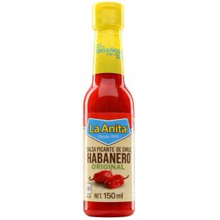 La Anita csípős szósz vörös Habanero paprikával 150 ml