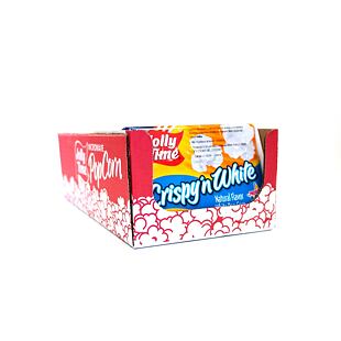 Jolly Time Crispy'n White slaný popkorn 100 g Celé Balení 18 ks