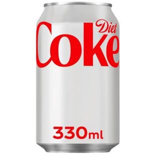 Coca-Cola Diet sycená limonáda bez cukru 330 ml