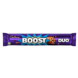 Cadbury Boost Duo čokoládové tyčinky s příchutí karamelu s křupinkami 63 g