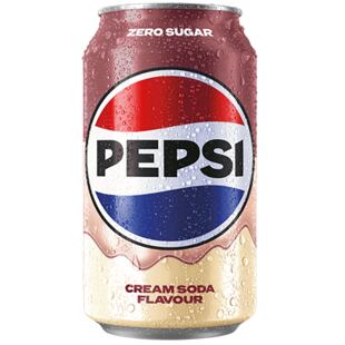 Pepsi sycený kolový nápoj bez cukru s příchutí Cream Soda 330 ml