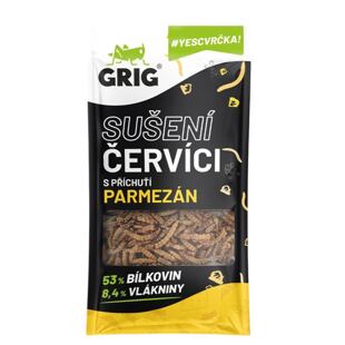 Grig sušení červíci s příchutí parmezánu 13 g