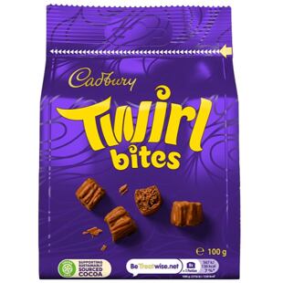 Cadbury Twirl Bites kousky mléčné čokolády 100 g