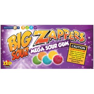 Zed Candy Zappers kyselé žvýkačky s ovocnými příchutěmi 50 g