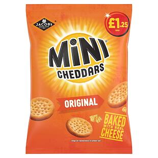 Jacob's mini krekry s příchutí čedaru 90 g PM