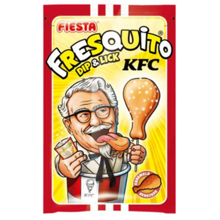 Fiesta Fresquito KFC lízátko s práškem ve tvaru kuřecího stehýnka s colovou příchutí 17 g