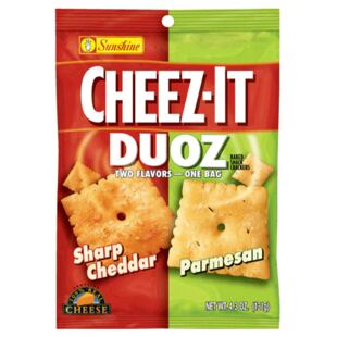 Cheez-It US křupavé pšeničné krekry s příchutí čedaru a parmezánu 121 g
