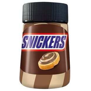 Snickers pomazánka z čokoládového a karamelového krému 350 g