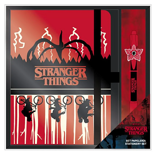 Stranger Things - A5 linkovaný zápisník a kuličkové pero Demogorgon