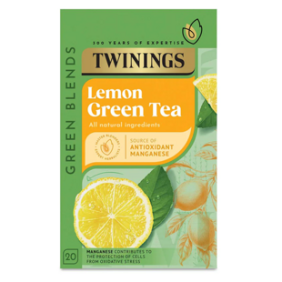 Twinings zelený čaj s příchutí citronu 20 ks 40 g