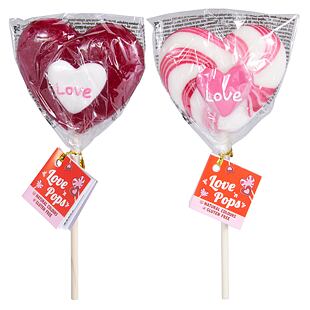 Becky's Swirl Love lízátko ve tvaru srdíčka s ovocnou příchutí 1 ks 75 g