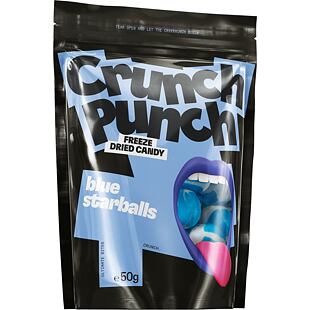 Crunch Punch Blue Starballs mrazem sušené bonbóny 50 g