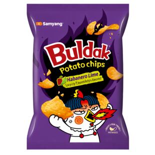 Samyang Buldak bramborové chipsy s příchutí habanero papričky a limetky 55 g