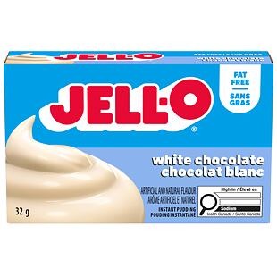 Jell-O instantní nízkotučný pudink s příchutí bílé čokolády 32 g