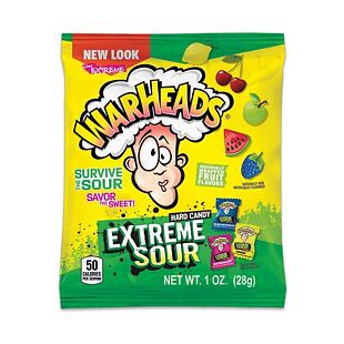 Warheads kyselé bonbonky s ovocnými příchutěmi 28 g