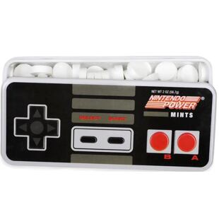 Boston America Corp bonbonky s mátovou příchutí v krabičce ve tvaru ovladače Nintendo 57 g