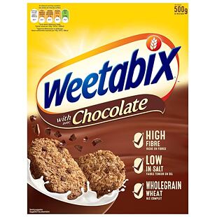 Weetabix pšeničné cereálie s kousky čokolády 500 g