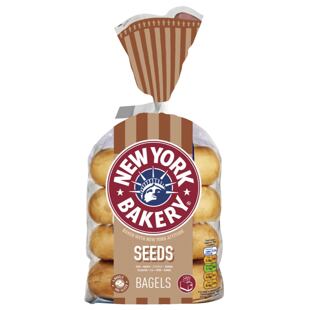 New York Bakery Classic pšeničné bagely se semínky 4 x 75 g