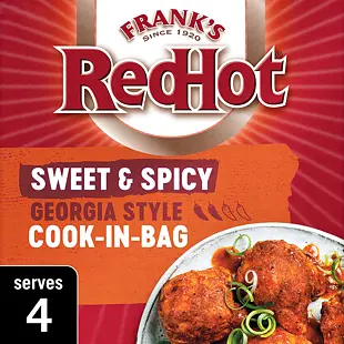 Frank's RedHot Sweet&Spicy kořenící směs s příchutí medu, česneku a kajenského pepře 25 g