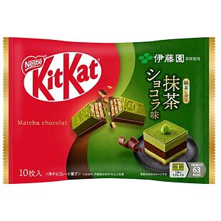Kit Kat sušenky s příchutí mléčné čokolády a čaje matcha 10 x 11,6 g