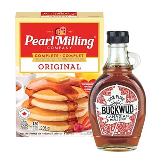 Pearl Milling Company směs na přípravu palačinek 905 g + Buckwud organický javorový sirup 250 g
