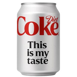 Coca Cola Diet sycený nápoj bez cukru 330 ml