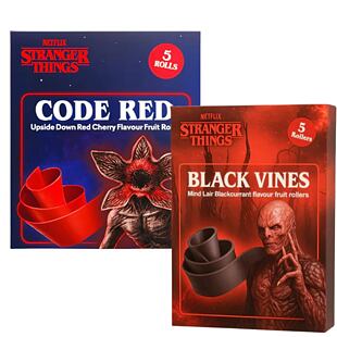 Fruit Roll Up cseresznye ízesítésű csíkok + Fruit Roll Up fekete ribizli ízesítésű lágy csíkok