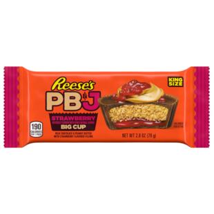 Reese's košíčky plněné arašídovým máslem a jahodovou marmeládou s polevou z čokolády 79 g