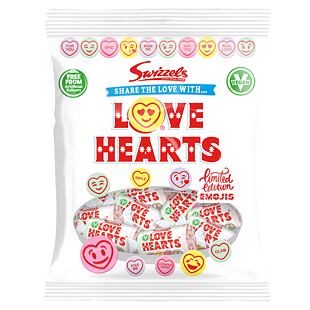 Swizzels Love Hearts šumivé bonbonky s ovocnými příchutěmi 75 g