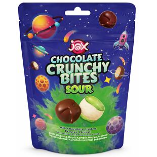 JOX kyselé mrazem sušené bonbóny v polevě z mléčné čokolády 50 g